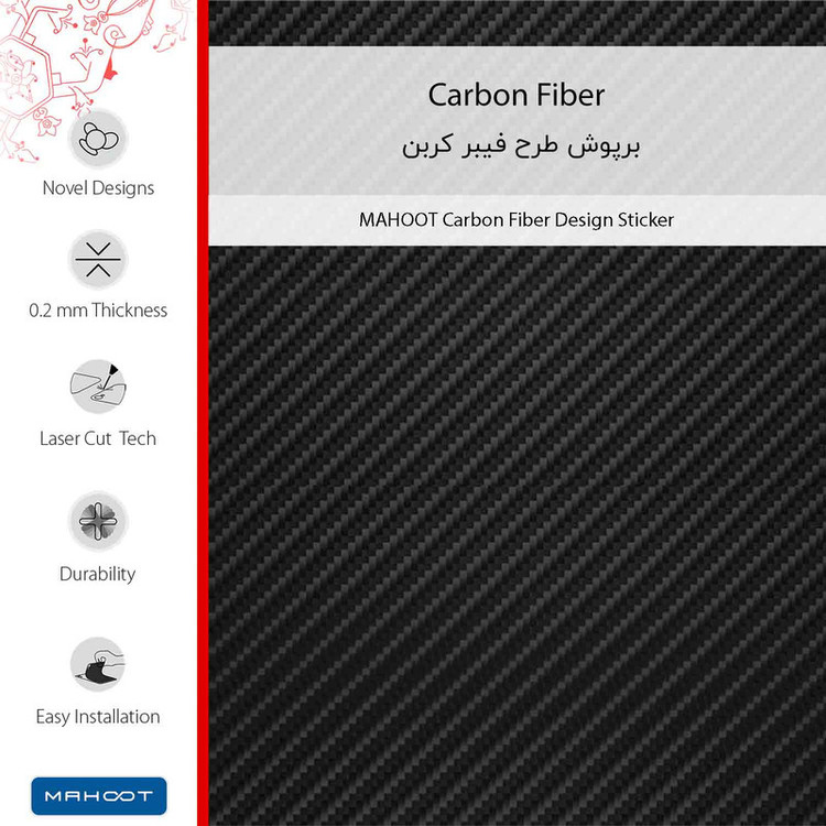 برچسب پوششی ماهوت مدل Carbon-Fiber مناسب برای گوشی موبایل سامسونگ Galaxy S24 Ultra