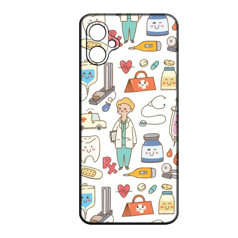 کاور طرح پزشک کد 025 مناسب برای گوشی موبایل سامسونگ Galaxy A06