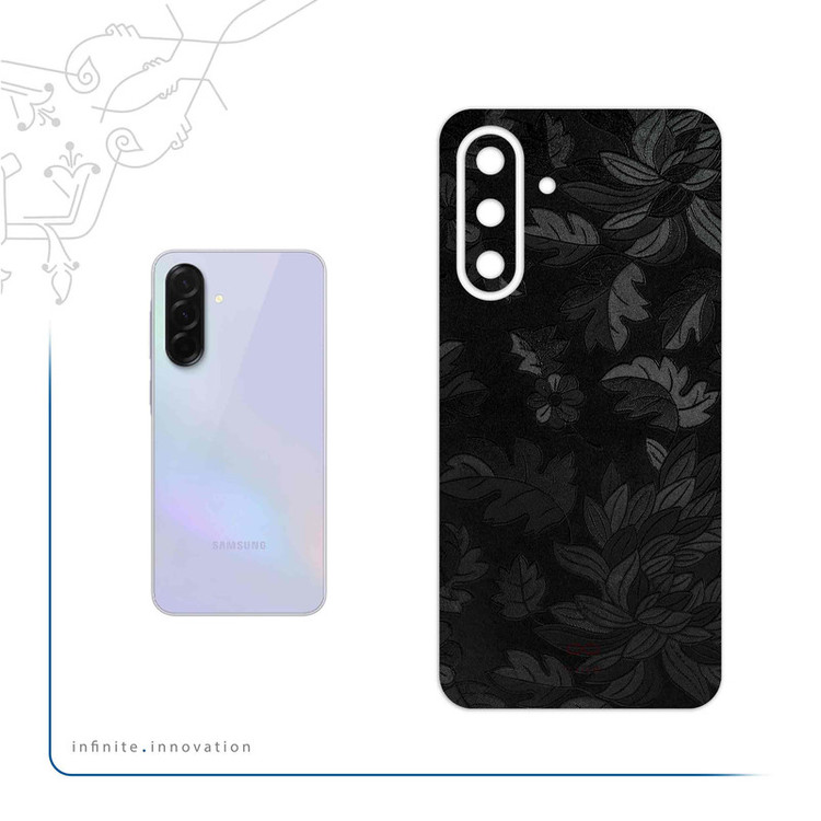 برچسب پوششی ماهوت مدل Black-Wildflower مناسب برای گوشی موبایل سامسونگ Galaxy A36