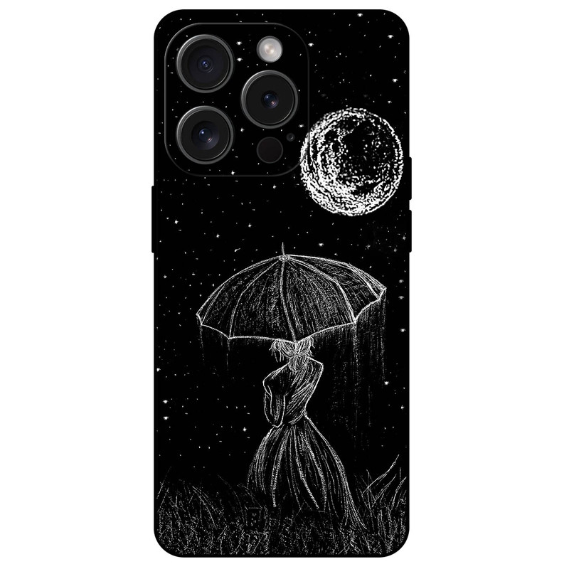 کاور مگافون طرح دختر و ماه مدل 1369 مناسب برای گوشی موبایل اپل iPhone 15 Pro