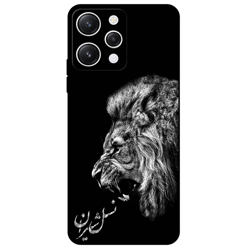 کاور مگافون طرح شیر مدل 1866 مناسب برای گوشی موبایل شیائومی Redmi 12 4G