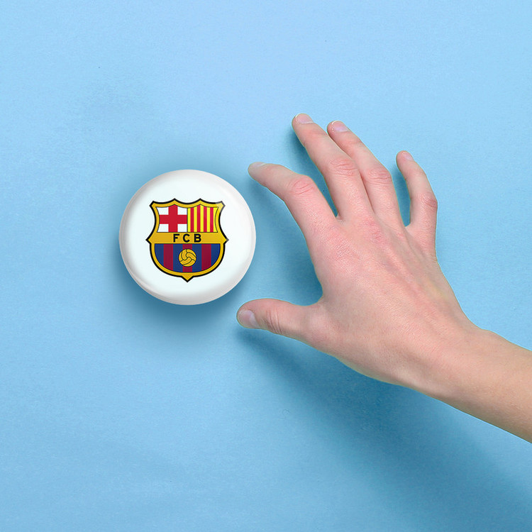 آینه جیبی خندالو مدل باشگاه بارسلونا FC Barcelona کد 2094