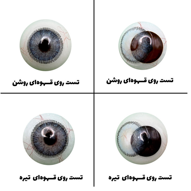 لنز چشم رویال ویژن مدل DREAM کد 28 رنگ آبی طبیعی دوردار