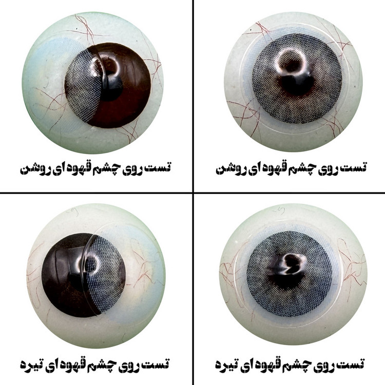 لنز چشم هرا مدل 22 سالانه کد ACSA260 رنگ آبی روشن بدون دور