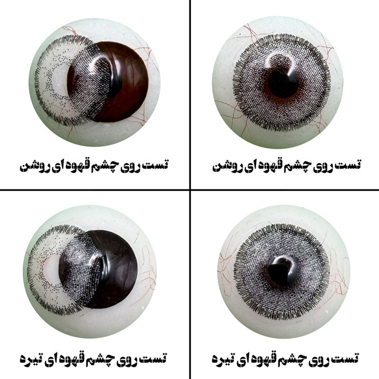 لنز چشم بیوتی مدل 08 کد ACGA210 رنگ خاکستری روشن دوردار