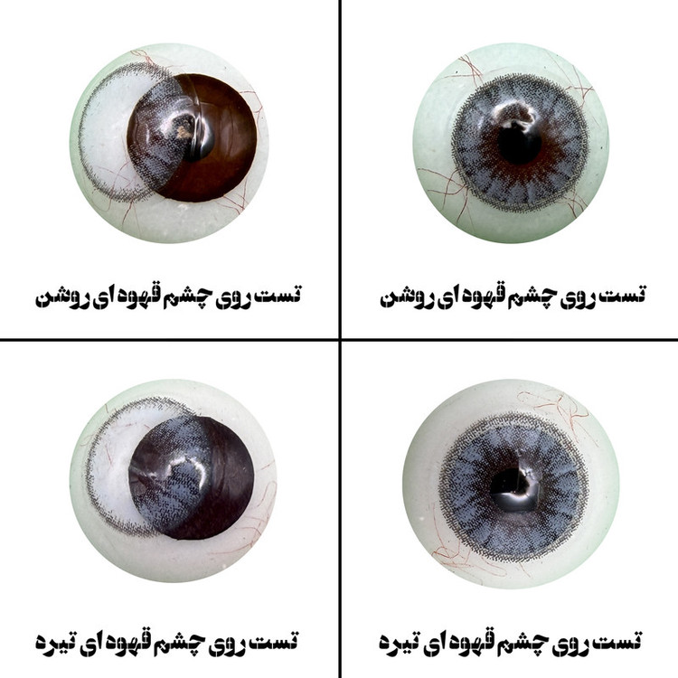 لنز چشم بیوتی کاسمتیک کانتکت لنز تیدا مدل 27 کد ACIA260 رنگ آبی یخی دوردار