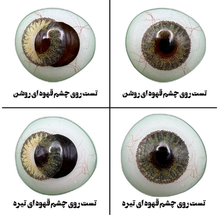 لنز چشم بیوتی کاسمتیک کانتکت لنز تیدا مدل 25 کد EPC390 رنگ سبزعسلی دوردار