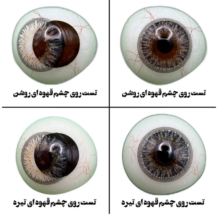 لنز چشم بیوتی کاسمتیک کانتکت لنز تیدا مدل 14 کد FAA310 رنگ طوسی عسلی دوردار