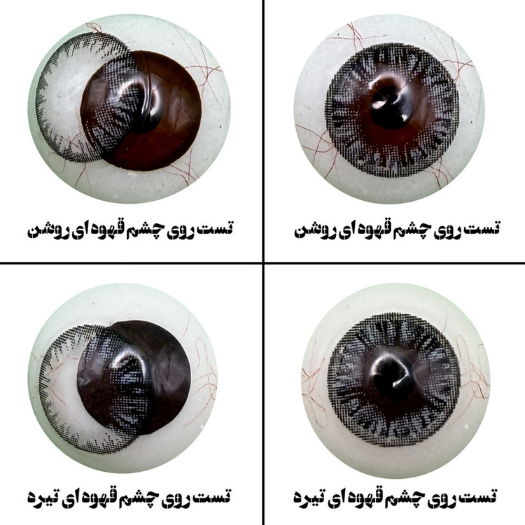 لنز چشم بیوتی مدل 05 کد HJ210 رنگ طوسی تیره دوردار