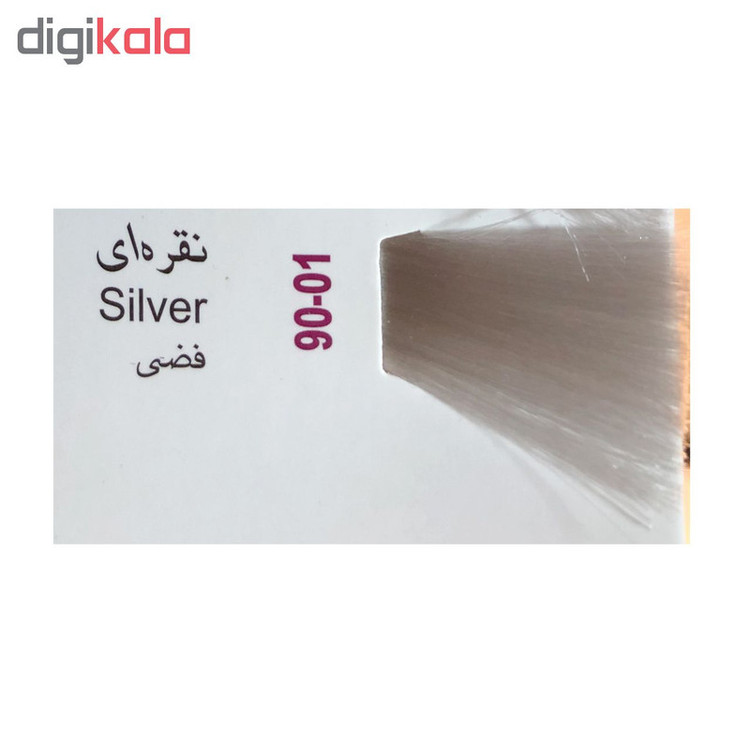 رنگ مو پادینا شماره 01-90 حجم 100 میلی لیتر رنگ نقره ای