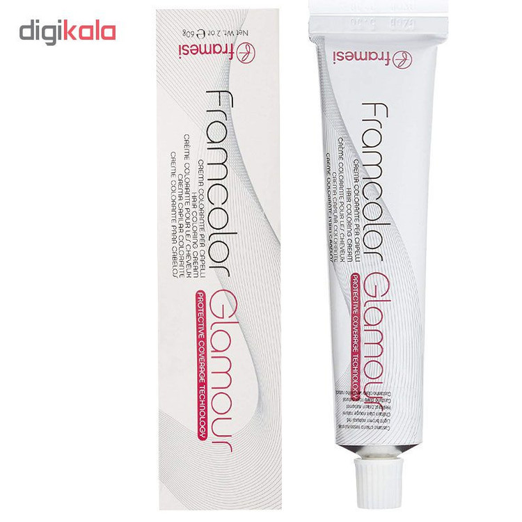 رنگ مو فرامسی مدل glamour شماره 5.12 حجم 100 میلی لیتر رنگ دودی بلوطی