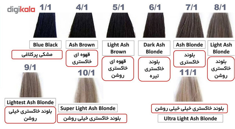 رنگ مو گپ سری خاکستری مدل بلوند خاکستری خیلی روشن شماره 9.1