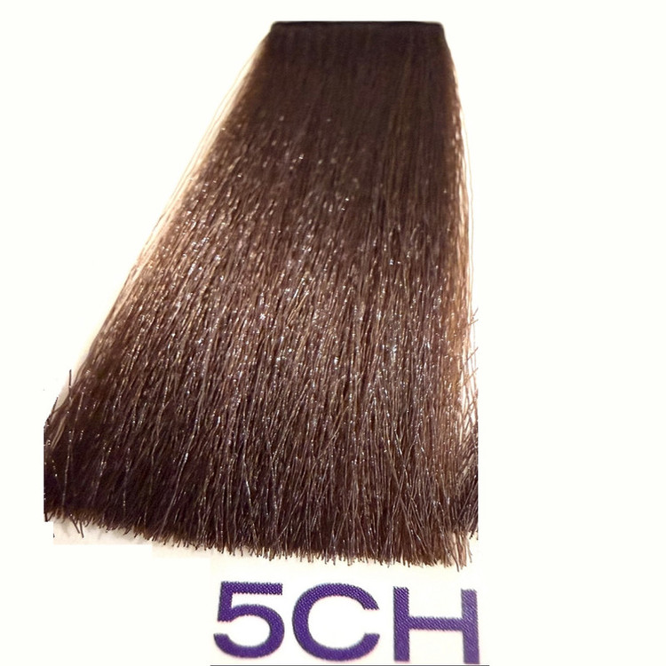 رنگ مو گلازت شماره 5CH حجم 100 میلیلیتر رنگ قهوهای روشن شکلاتی - طلایی