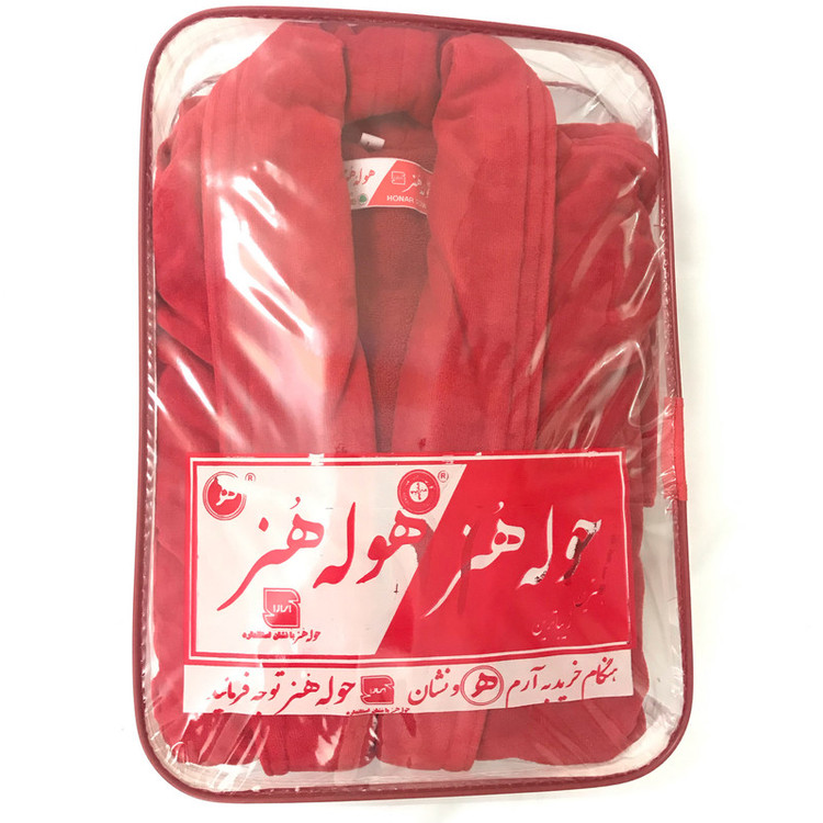 حوله پالتویی حوله هنر مدل تن پوش طرح ساده کد 02 سایز 125