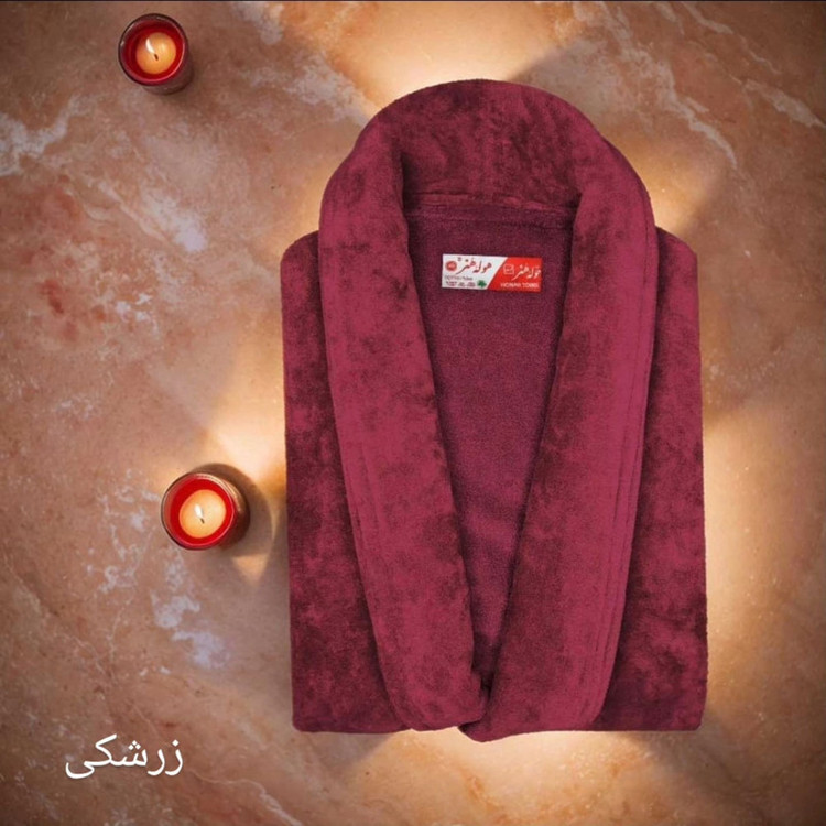 حوله پالتویی حوله هنر مدل تن پوش طرح ساده کد 02 سایز 125