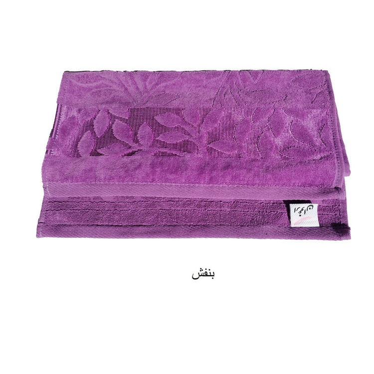 حوله دستی ارغوان مدل یاپراق سایز 80x40 سانتی متر