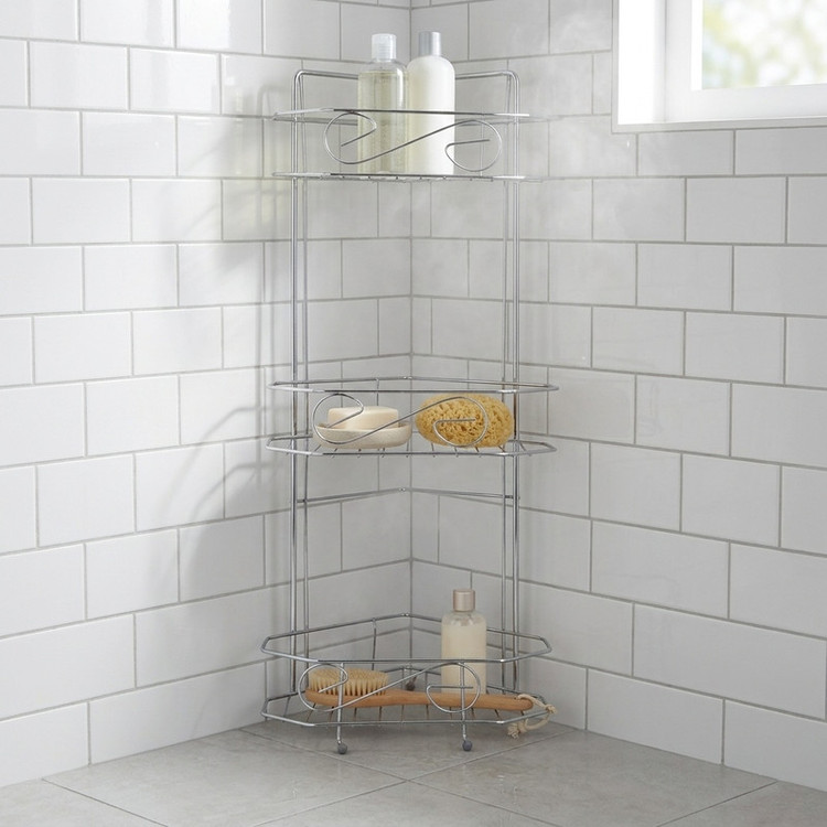قفسه حمام شکیبا مدل H Corner Chrome 3