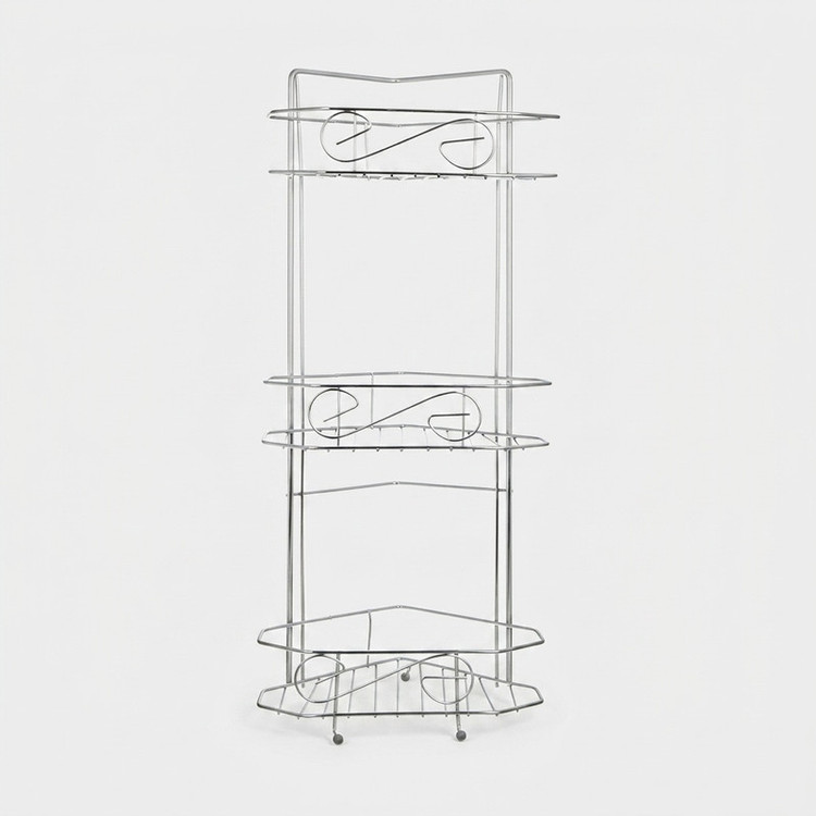قفسه حمام شکیبا مدل H Corner Chrome 3