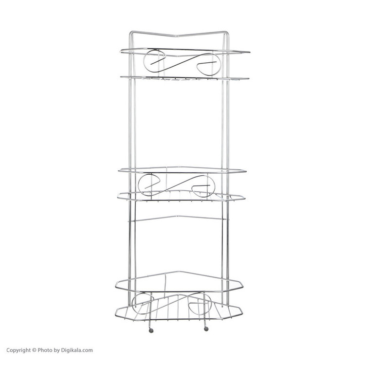 قفسه حمام شکیبا مدل H Corner Chrome 3