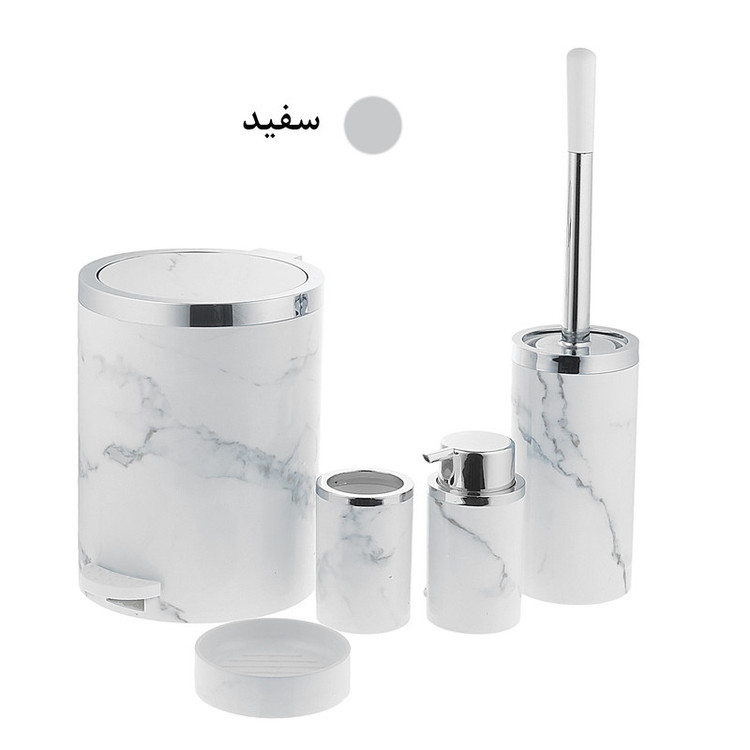 ست سرویس بهداشتی 5 پارچه هارمونی مدل بتن کد WH
