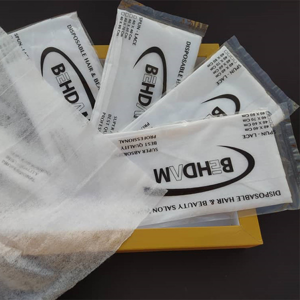 حوله یکبار مصرف بهدم مدل 40 سایز 40x80 سانتی متر بسته 24عددی