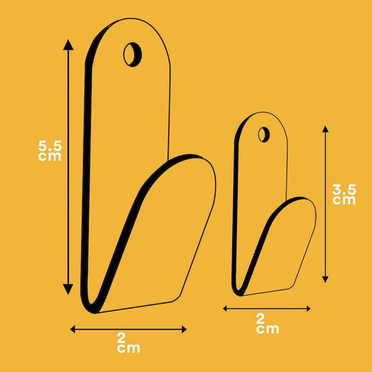 نگهدارنده حوله و دستمال لوادا پلاس مدل Utility hook بسته ۴ عددی