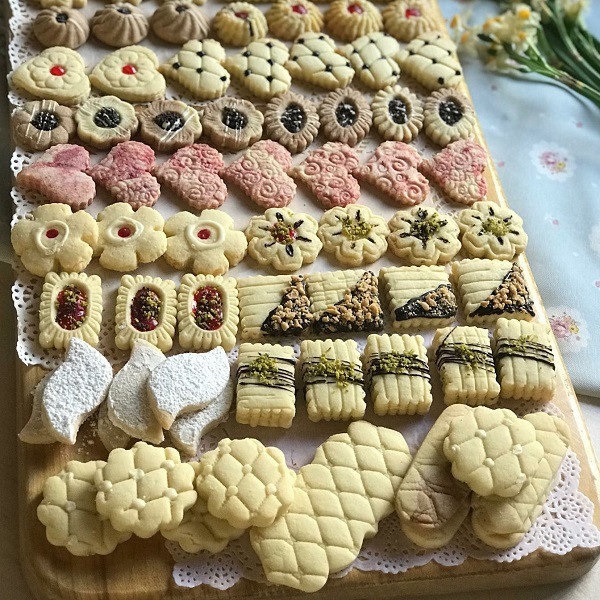 کاتر شیرینی پزی به گز مدل لوزی و قلب