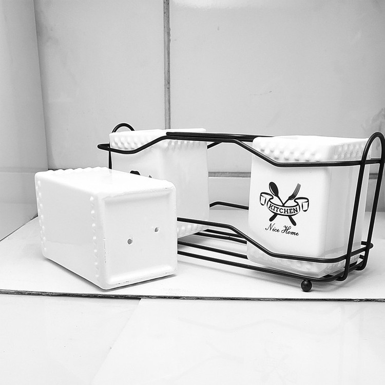 جاقاشقی سرامیکی مدل Kitchen مجموعه 3 عددی