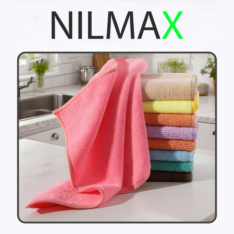 دستمال نظافت خانه و آشپزخانه میکروفایبر، حولهای مدل NILMAX H008 بسته 5 عددی