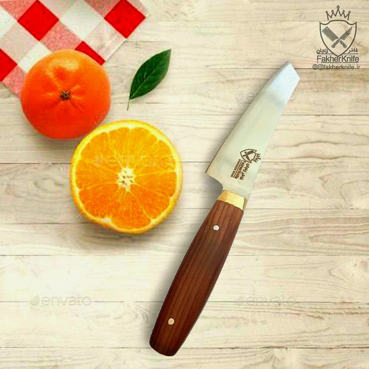 چاقوی آشپزخانه فاخرزنجان مدل دم دستی ژاپنی