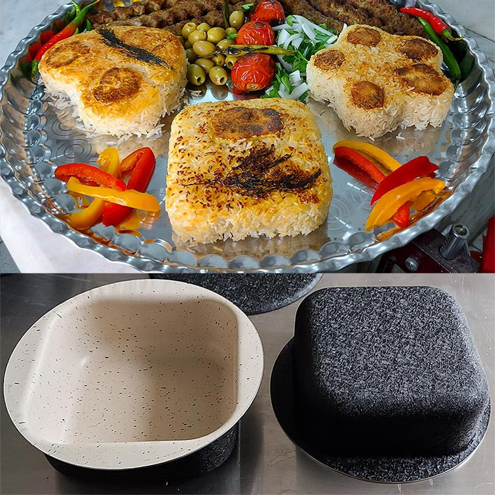 قالب کیک به گز مدل چهارگوش