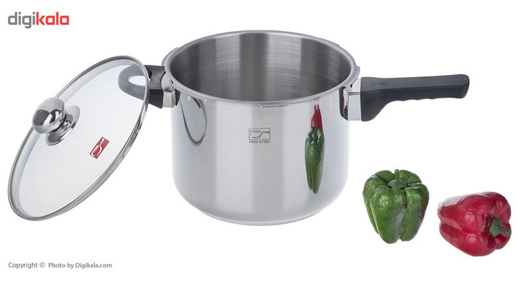 زودپز پارس استیل مدل کف سه لایه گنجایش 6 لیتر