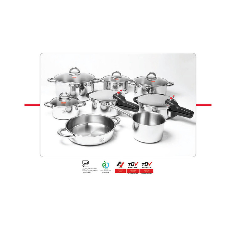زودپز پارس استیل مدل کف سه لایه گنجایش 6 لیتر