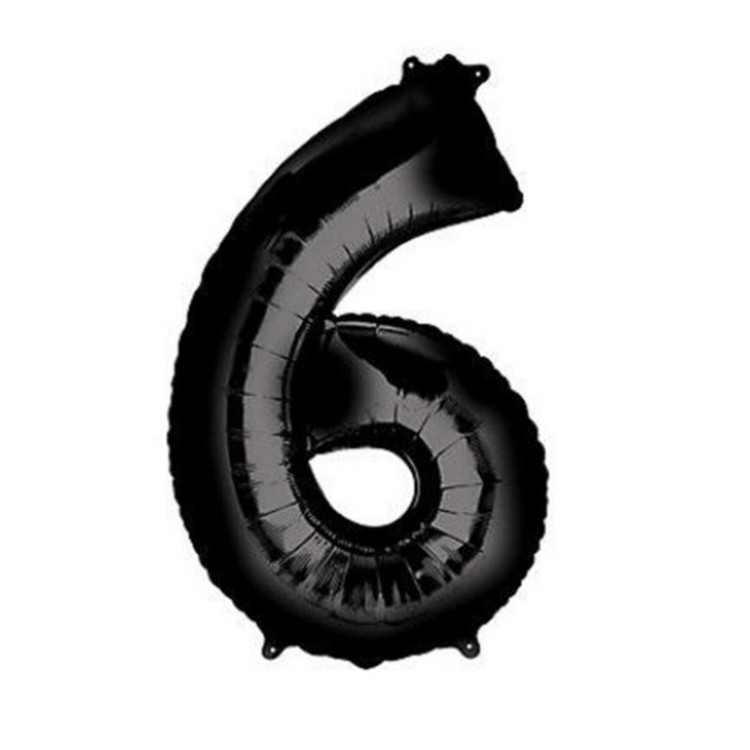 بادکنک فویلی مدل عدد 6
