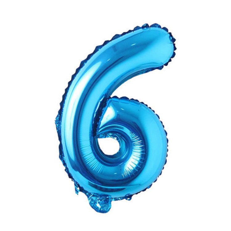بادکنک فویلی مدل عدد 6