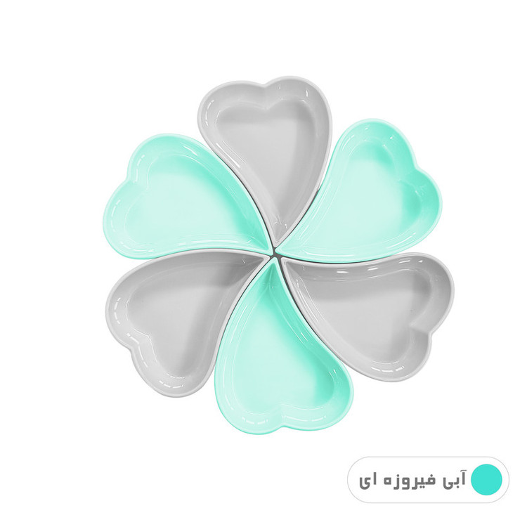 ظرف سرو کوشا مدل رمانتیک بسته 6 عددی