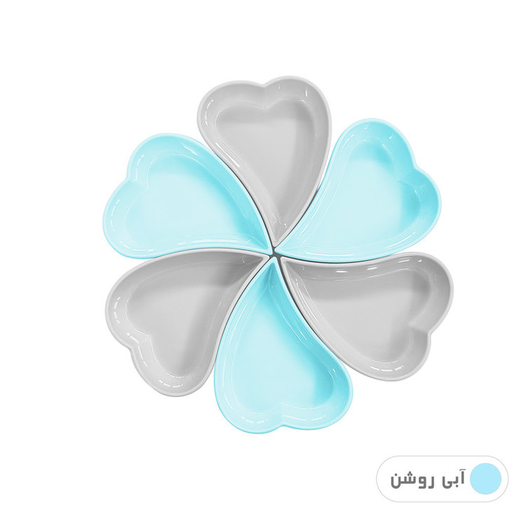 ظرف سرو کوشا مدل رمانتیک بسته 6 عددی
