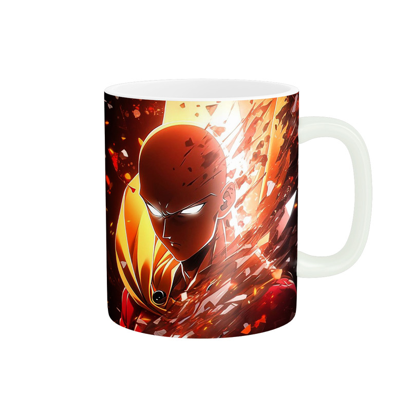 ماگ طرح انیمه مرد تک مشتی  one punch man کد 365