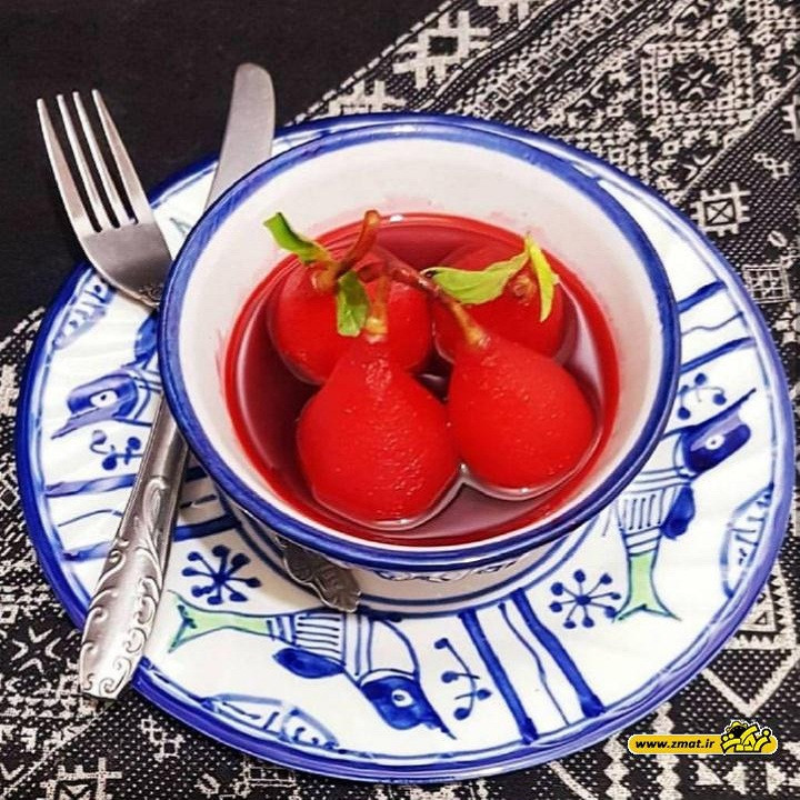 کاسه ترشی چینی میبد مروارید مدل مرغی ساده کد TR