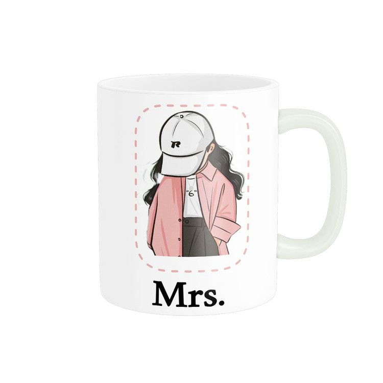 ماگ ناریکو طرح فانتزی مدل ست عاشقانه Mr Mrs کد 05 مجموعه دو عددی