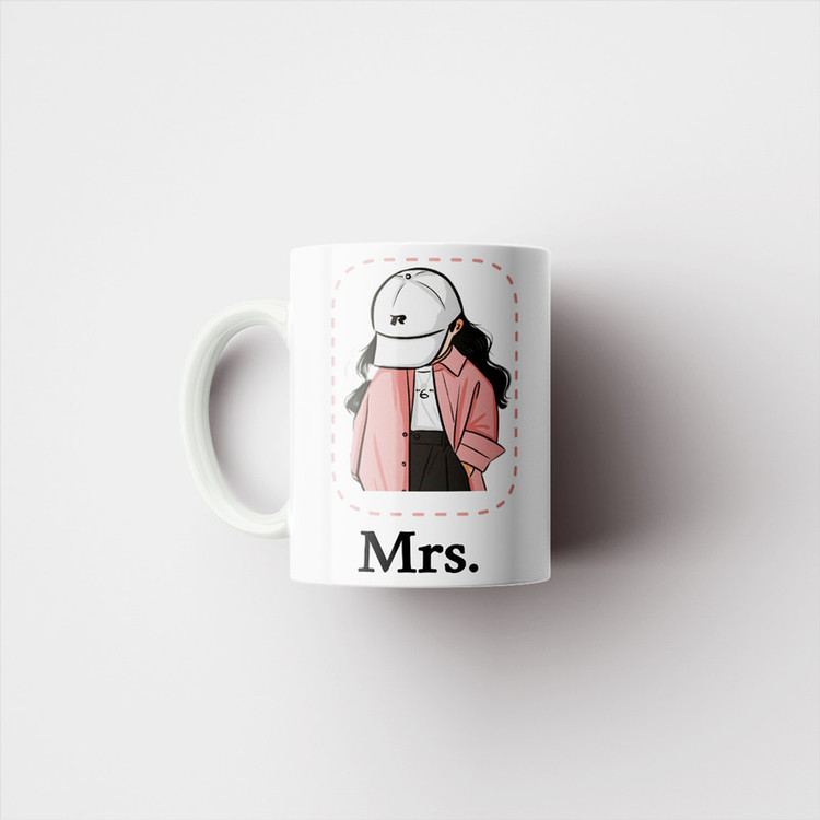 ماگ ناریکو طرح فانتزی مدل ست عاشقانه Mr Mrs کد 05 مجموعه دو عددی