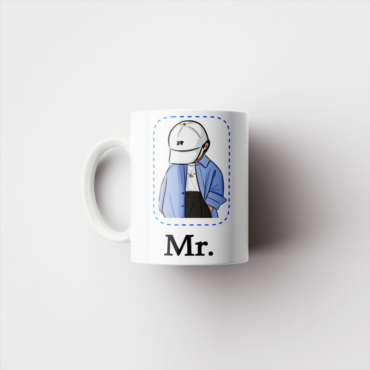 ماگ ناریکو طرح فانتزی مدل ست عاشقانه Mr Mrs کد 05 مجموعه دو عددی
