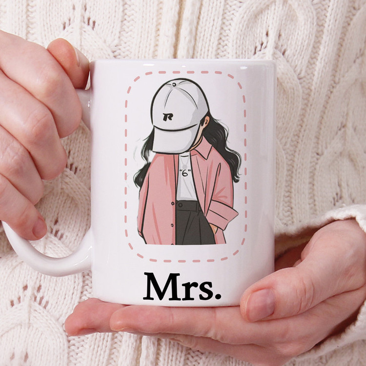 ماگ ناریکو طرح فانتزی مدل ست عاشقانه Mr Mrs کد 05 مجموعه دو عددی