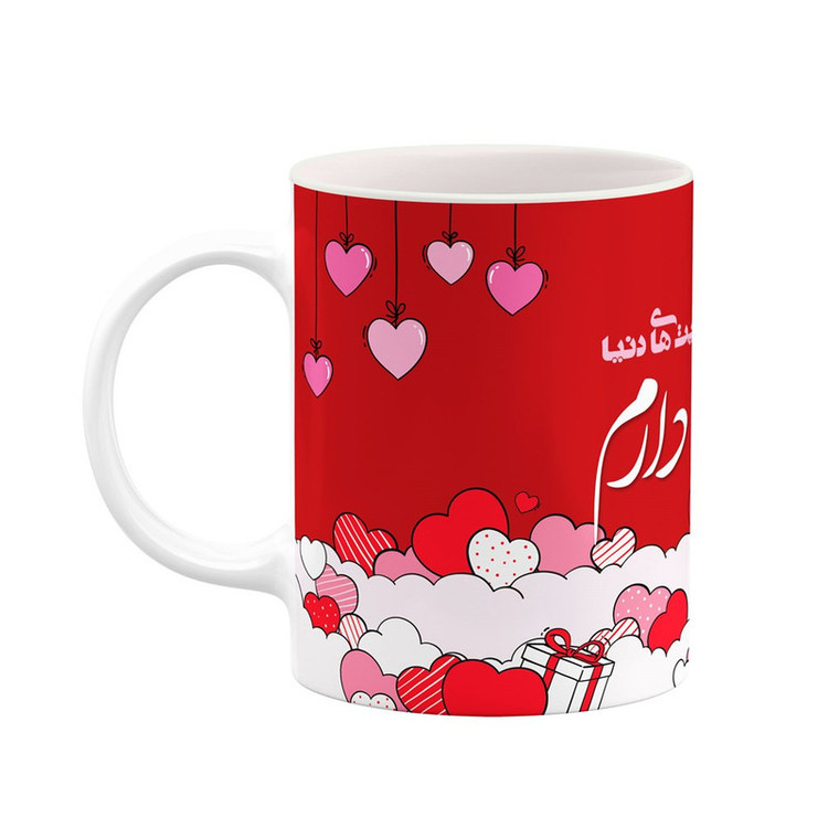 ماگ کاکتی طرح اسم لیلیان مدل عاشقانه کد mgn83090