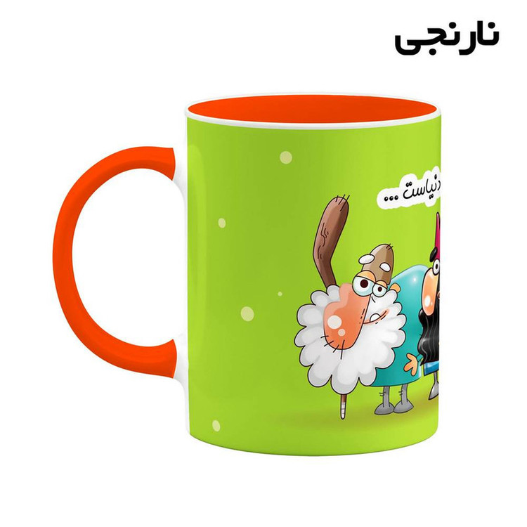 ماگ کاکتی طرح لیوان ناهید مدل دیرین دیرین کد mgh62202
