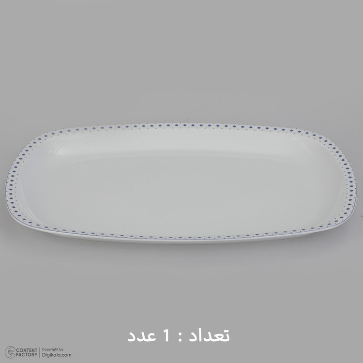 سرویس غذاخوری 27 پارچه چینی زرین ایران مدل کواترو ورنیکا درجه یک
