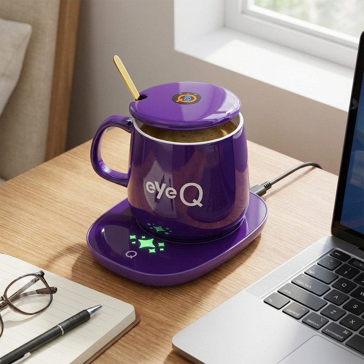 ماگ آی کیو طرح Lucky eyeQ مدل Smart Rose کد Ai-V26 به همراه گرم کن