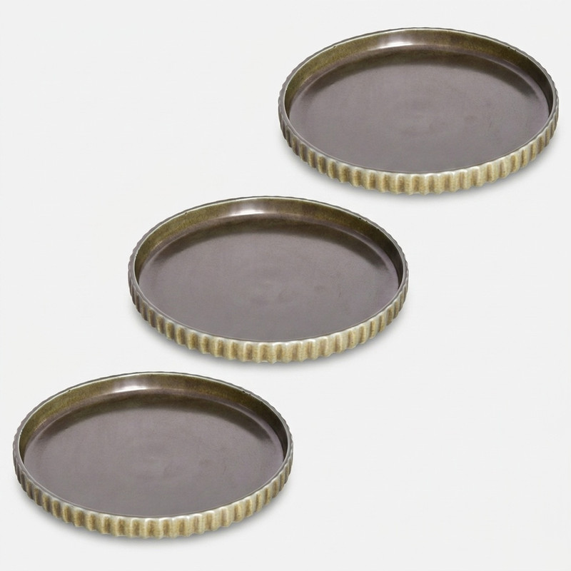 بشقاب میوه خوری بی وی کی طرح OLIVE کد 455222 مجموعه 3 عددی
