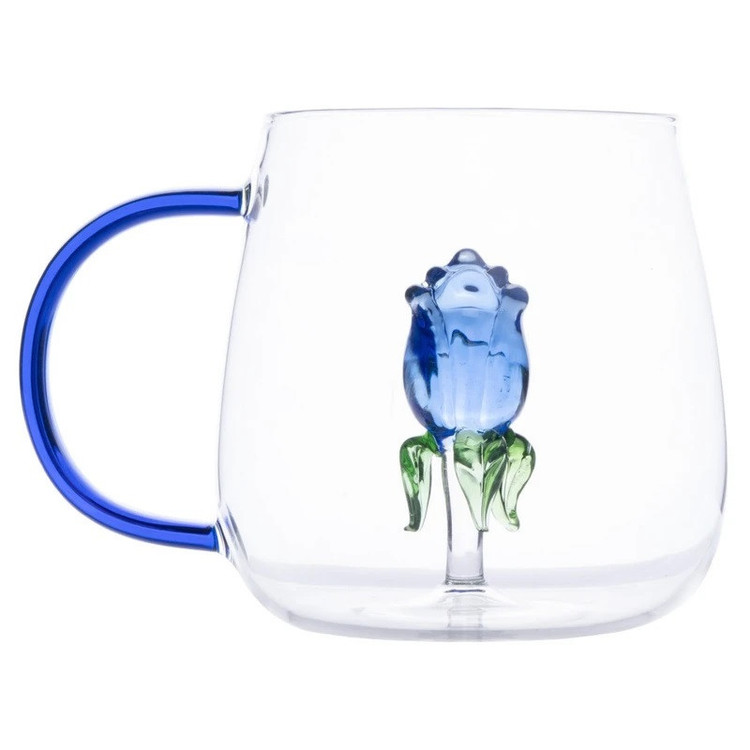 لیوان مدل داخل گلدار بروسیلیکات کد 1369n 2666 بسته دو عددی