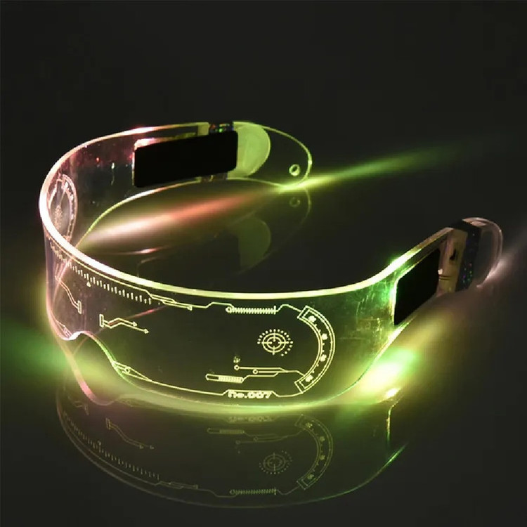 عینک مهمانی LED فول فریم اکریلیک کد 007LN18